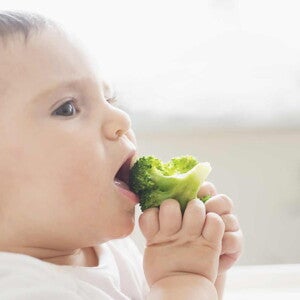 Bebe mange du broccoli Bebe mange du broccoli
